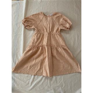 ザラキッズ(ZARA KIDS)のZARA kids ベビーピンク　ワンピース　122(ワンピース)