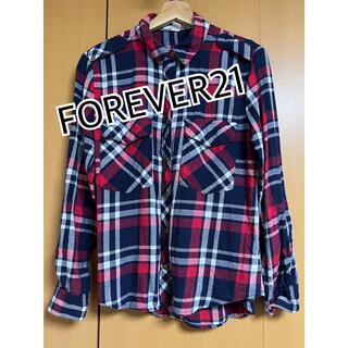 フォーエバートゥエンティーワン(FOREVER 21)のフォーエバー21 チェックシャツ ネルシャツ M(シャツ/ブラウス(長袖/七分))