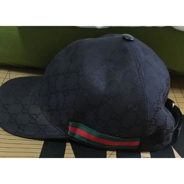 使用少 付属品全て有 グッチ オリジナルGGキャンバス キャップ 帽子-