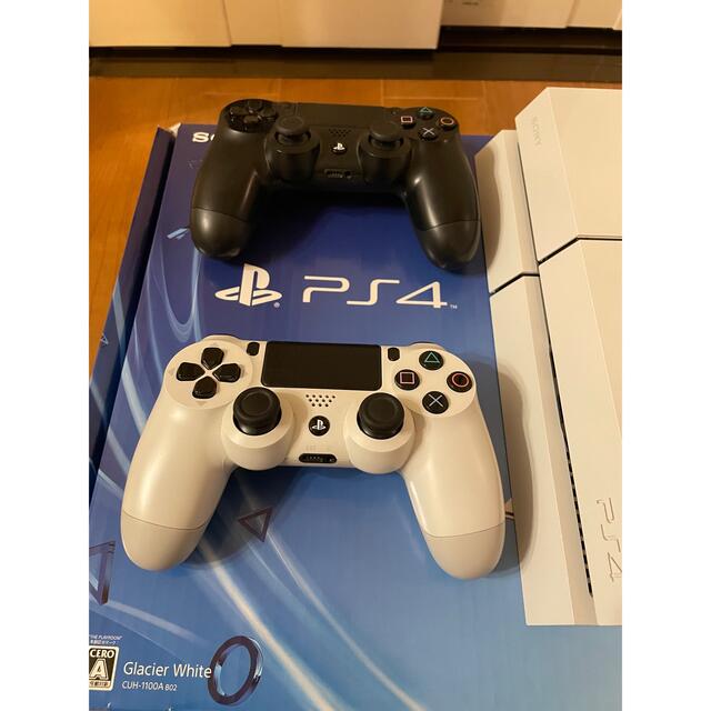 PlayStation 4 ホワイトブラックコントローラー付き