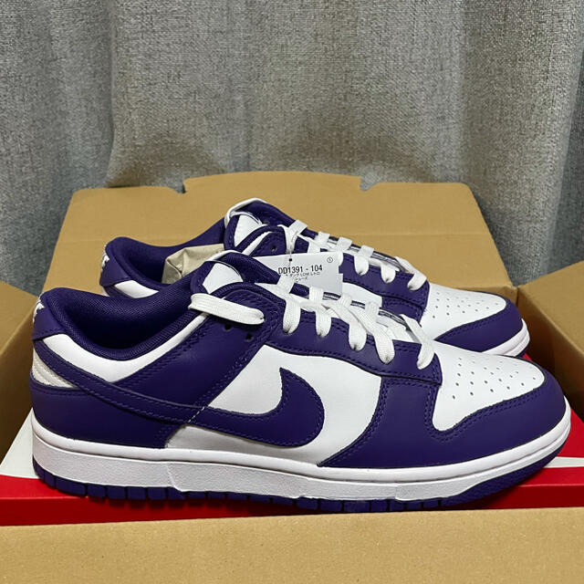 スニーカーNIKE  Dunk Low ナイキ ダンク ロー コートパープル 27cm