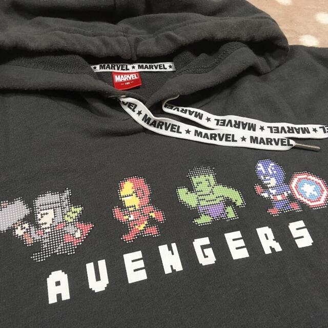 MARVEL(マーベル)のスウェット　パーカー　サイズ160  MARVEL キッズ/ベビー/マタニティのキッズ服男の子用(90cm~)(Tシャツ/カットソー)の商品写真