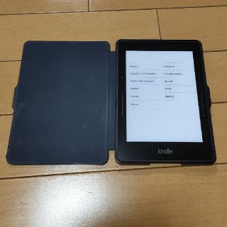 アンドロイド(ANDROID)のkindle voyage　ケース付き(電子ブックリーダー)