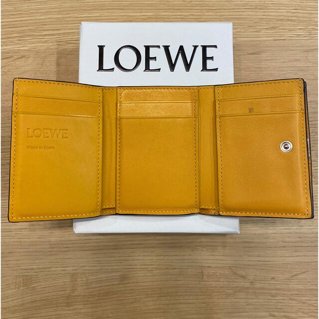 安い ♡ロエベ 財布 ウォレット アナグラム トリフォルド 6cc マンゴー