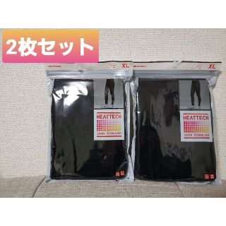 ユニクロ XL ヒートテック タイツ 前開き XLサイズ メンズ 黒2枚 新品(レギンス/スパッツ)