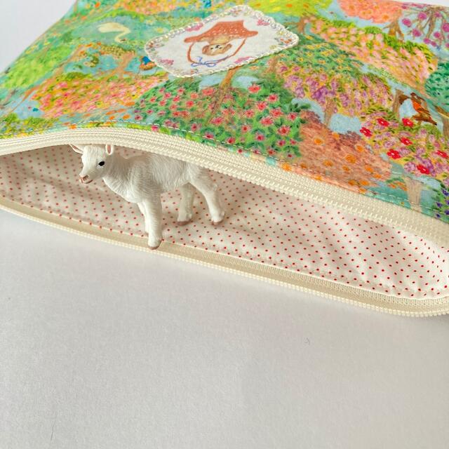 franche lippee(フランシュリッペ)のyukiemonハンドメイド☆通帳お薬手帳すっぽりポーチ・わんこ ハンドメイドのファッション小物(ポーチ)の商品写真