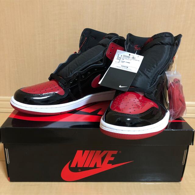 NIKE - Nike Air Jordan 1 High OG Patent Bred 28の通販 by route39's