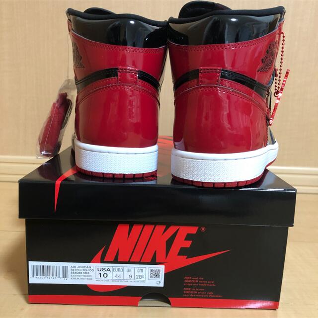 NIKE(ナイキ)のNike Air Jordan 1 High OG Patent Bred 28 メンズの靴/シューズ(スニーカー)の商品写真