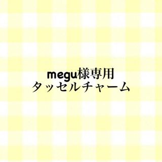 megu様専用 タッセルチャーム(バッグチャーム)