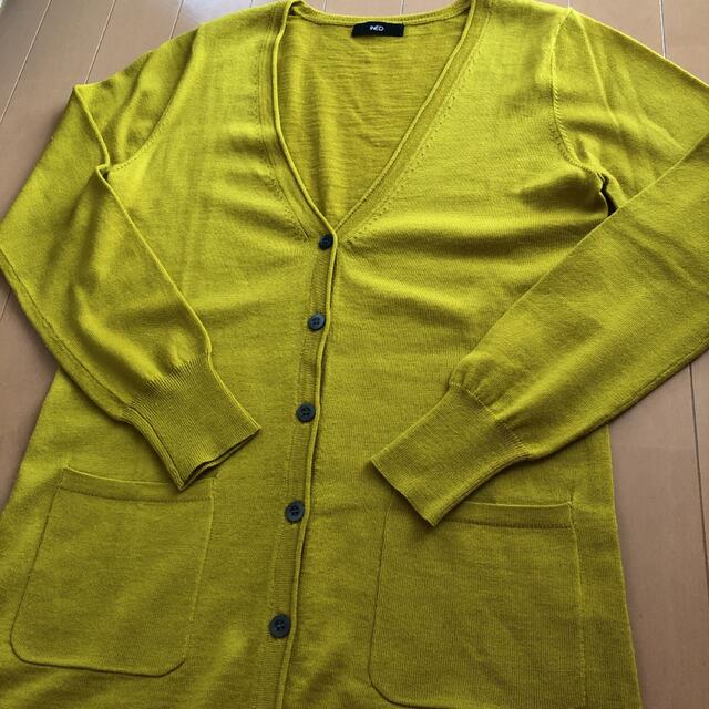 お値下げ INED ウール100% ニット カーディガン美品✨