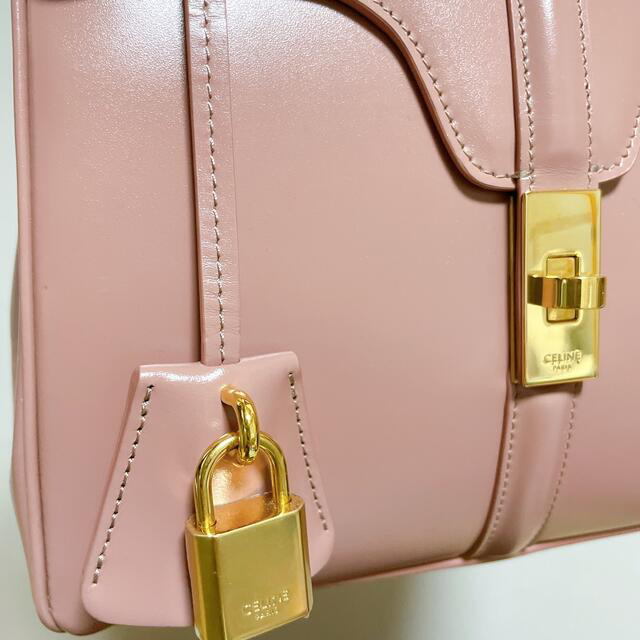 celine(セリーヌ)のCELINE  16（セーズ）スモール ピンク セリーヌ レディースのバッグ(ハンドバッグ)の商品写真