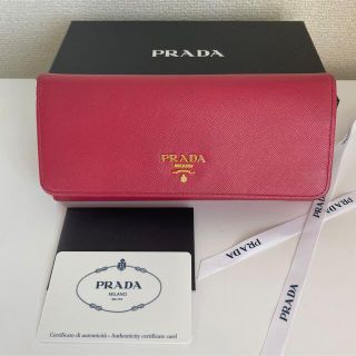 プラダ(PRADA)の【PRADA プラダ】財布 長財布 ペオニアピンク(財布)