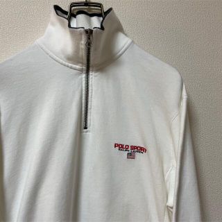 ポロラルフローレン(POLO RALPH LAUREN)の90s POLO SPORT【ポロスポーツ】ブランドロゴハーフジップスウェット！(スウェット)