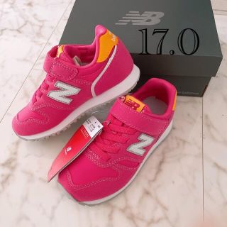 ニューバランス(New Balance)の17.0 新品　ニューバランス　スニーカー　373 ピンク　キッズ　ジュニア(スニーカー)