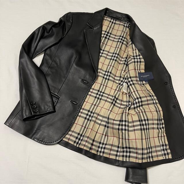 BURBERRY - 【美品】バーバリーロンドン レザージャケット ラムレザー