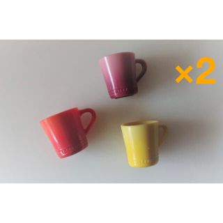 ルクルーゼ(LE CREUSET)のル・クルーゼ　キッチンマグネット　マグカップ　6個セット(ノベルティグッズ)