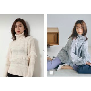 リエンダ(rienda)のリエンダ フリンジ ニット MIX YARN FRINGE KNIT TOP(ニット/セーター)