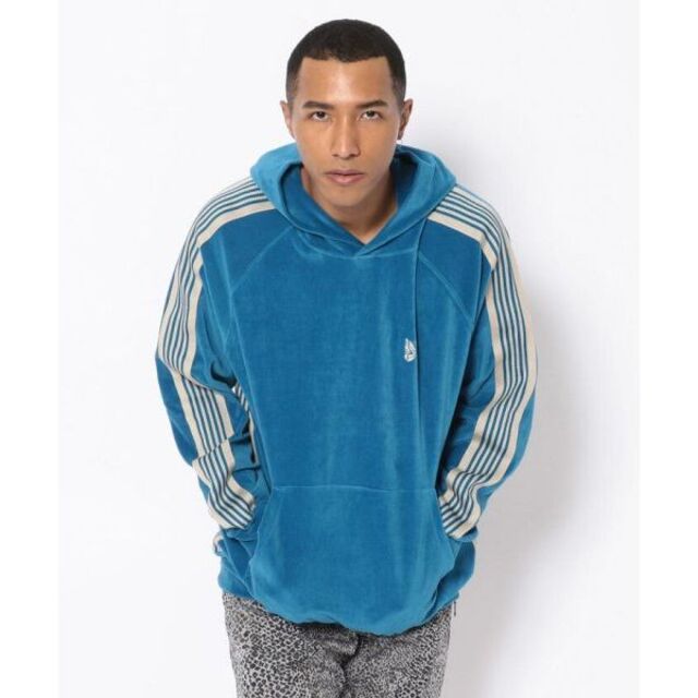 Needles(ニードルス)のNEEDLES Track Hoody C/Pe Velour M BLUE  メンズのトップス(パーカー)の商品写真