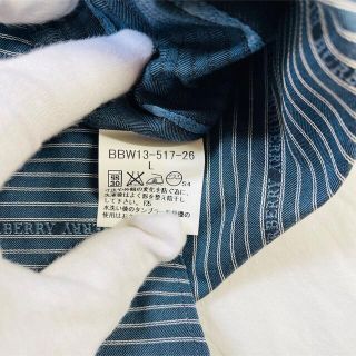 美品 未使用品 タグ付き バーバリーロンドン 長袖シャツ ストライプ