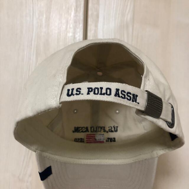 POLO RALPH LAUREN(ポロラルフローレン)の【美品】U.S. POLO キャップ ベージュ　アジャスター付き レディースの帽子(キャップ)の商品写真