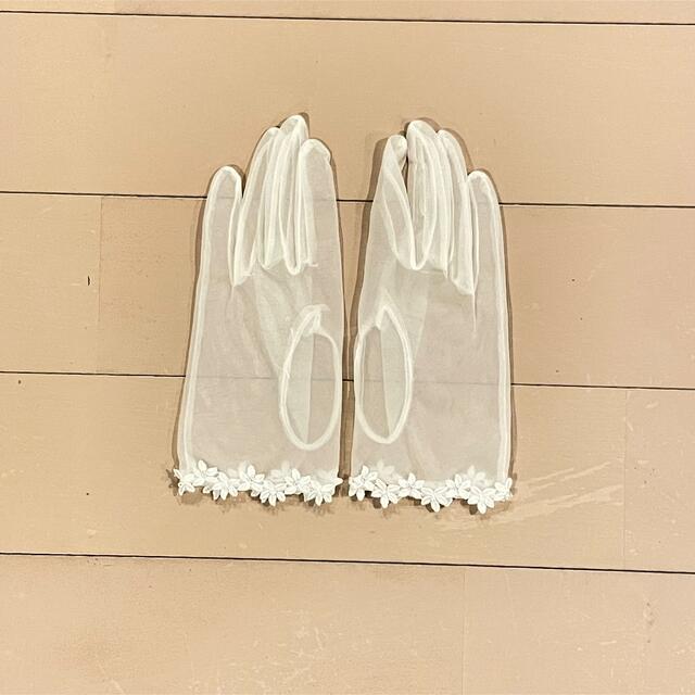 ウェディング　グローブ　ショート レディースのファッション小物(手袋)の商品写真