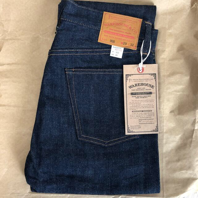 WAREHOUSE - 新品糊付 ウエアハウス 900 サイズ29 革パッチの WAREHOUSE - 新品糊付 ウエアハウス 900 サイズ29 革パッチの