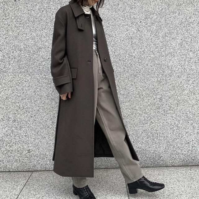 BEAUTY&YOUTH UNITED ARROWS - BYメルトンステンカラーベルトロング