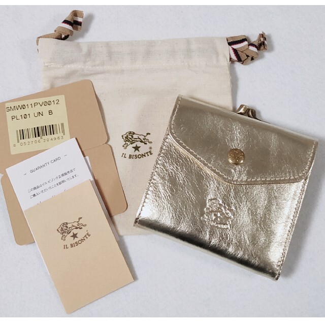 IL BISONTE☆メタリックレザー二つ折りウォレット | gulatilaw.com