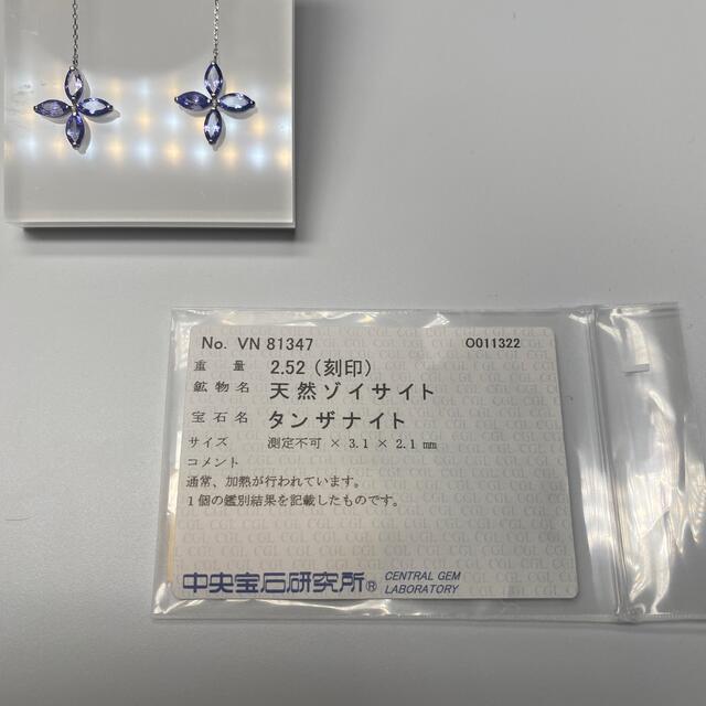 PT900 タンザナイト デザイン ピアス 【在庫あり】 tiendacovadonga.es