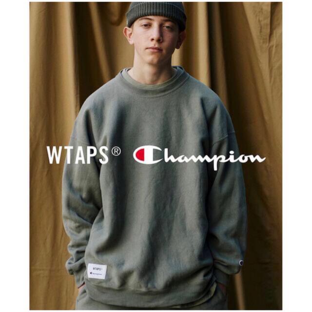 WTAPS x Champion スウェット　オリーブ L