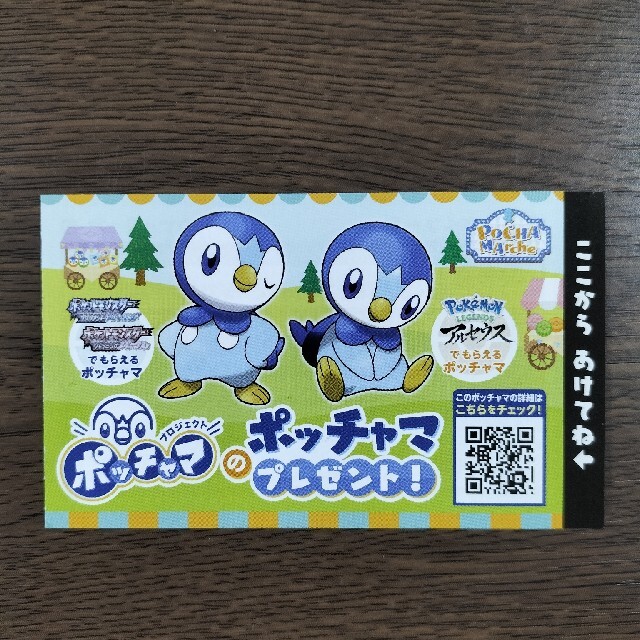 ポケモン(ポケモン)のポッチャマ　シリアルコード エンタメ/ホビーの雑誌(ゲーム)の商品写真