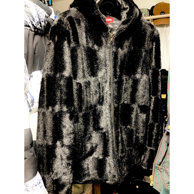 Supreme Faux Fur Hooded Zip Jacket ブルゾン