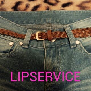 リップサービス(LIP SERVICE)の値下げ!!茶色のメッシュベルト★☆(ベルト)