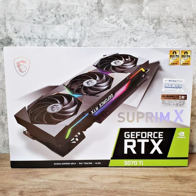 MSI GeForce RTX 3070 Ti SUPRIM X 8G LHR スマホ/家電/カメラのPC/タブレット(PCパーツ)の商品写真