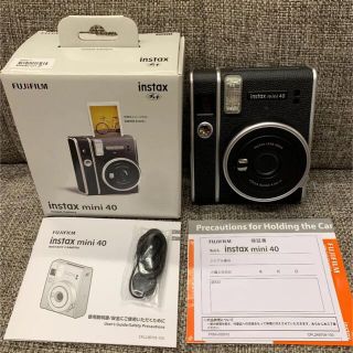 フジフイルム(富士フイルム)のinstax mini 40 インスタックス　チェキ　黒(フィルムカメラ)