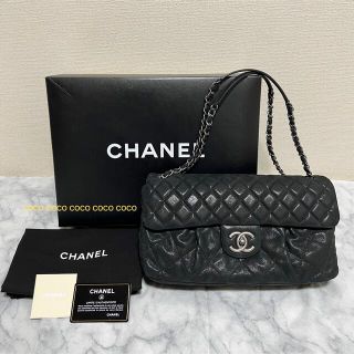 CHANELハラコココマーク　マトラッセショルダーバッグ　未使用美品