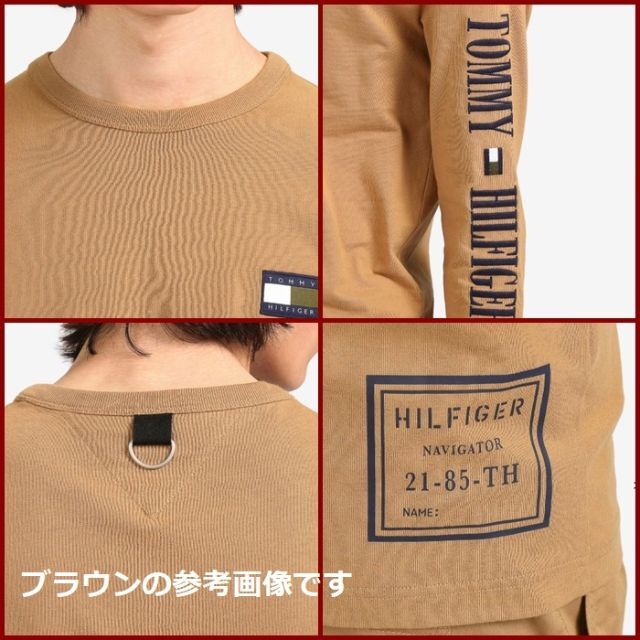 TOMMY HILFIGER(トミーヒルフィガー)のUtility Capsule ロングスリーブTシャツ　ブラック　XLサイズ メンズのトップス(Tシャツ/カットソー(七分/長袖))の商品写真