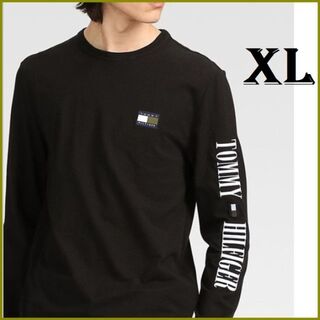 トミーヒルフィガー(TOMMY HILFIGER)のUtility Capsule ロングスリーブTシャツ　ブラック　XLサイズ(Tシャツ/カットソー(七分/長袖))