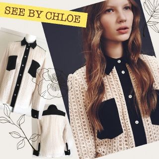 シーバイクロエ(SEE BY CHLOE)のSEE BY CHLOEシーバイクロエレース　ブラウス　シャツ(シャツ/ブラウス(長袖/七分))