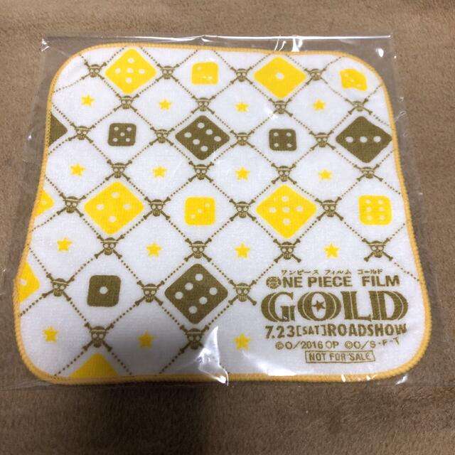 BANDAI(バンダイ)のワンピース　ハンドタオル　ONE PIECE FILM GOLD 映画限定品 エンタメ/ホビーのおもちゃ/ぬいぐるみ(キャラクターグッズ)の商品写真