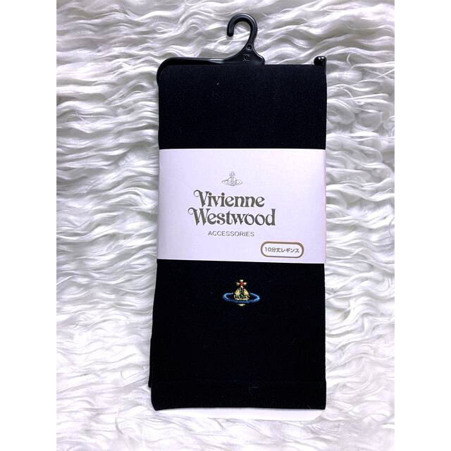 Vivienne Westwood(ヴィヴィアンウエストウッド)の新品 ヴィヴィアンウエストウッド ★プレーンレギンス10部丈 ブラック M〜L レディースのレッグウェア(レギンス/スパッツ)の商品写真