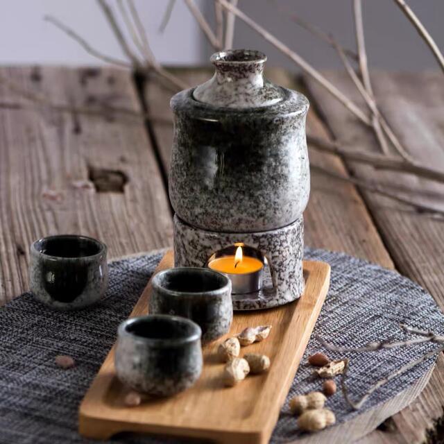 営業力強化 酒燗器 熱燗 徳利7点セット 陶器 おちょこ 酒器 冷酒器