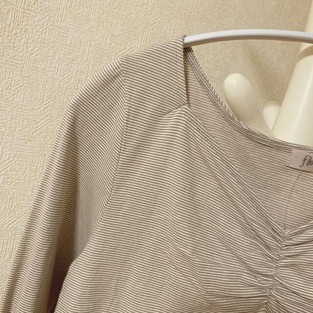 flower(フラワー)の新品未使用タグつき 長袖ボーダーTシャツ レディースのトップス(Tシャツ(長袖/七分))の商品写真