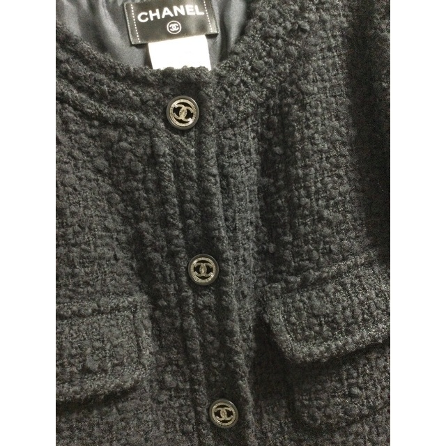 CHANEL(シャネル)の美品♢CHANEL♢シャネル　ツイードコート　ワンピース　38 レディースのジャケット/アウター(ノーカラージャケット)の商品写真