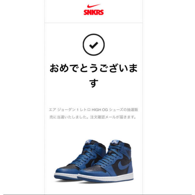 NIKE(ナイキ)のエア ジョーダン 1 レトロ HIGHOGダークマリーナブルー27.5cm メンズの靴/シューズ(スニーカー)の商品写真