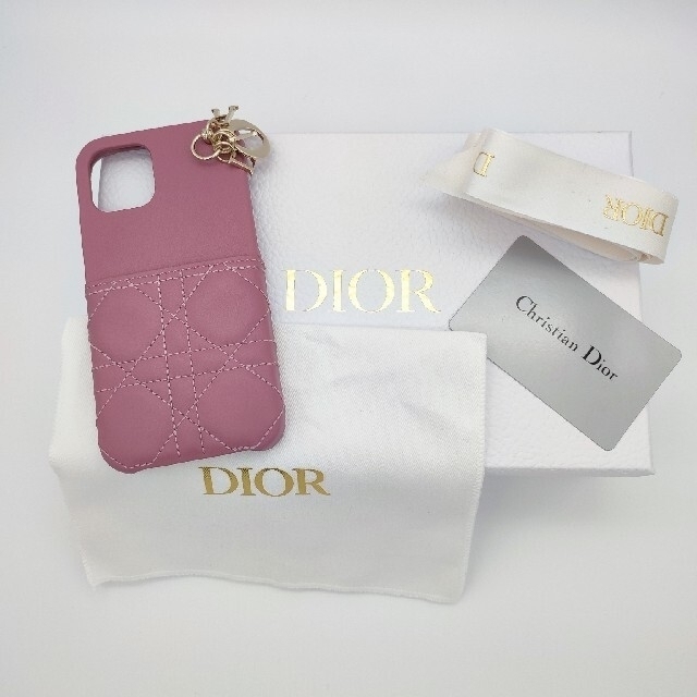 ダークラベンダー【新品未使用】DIOR IPHONE 12 ケース ダークラベンダー ラムスキン