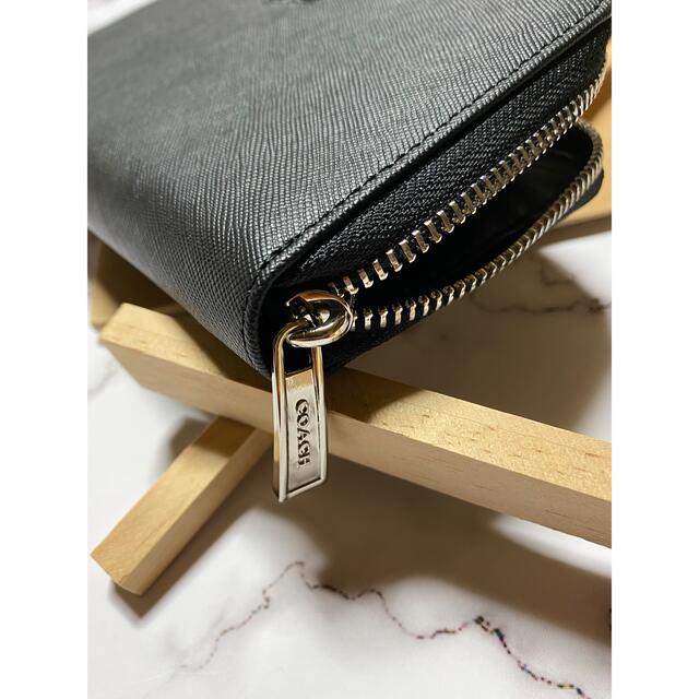 COACH】コーチブラック レザー 長財布 メンズ レディース COACH】コーチブラック レザー 長財布 メンズ レディース