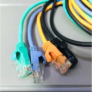 エレコム(ELECOM)のLANケーブル 2m エレコム ELECOM 4色セット カテゴリー6 CAT6(PC周辺機器)