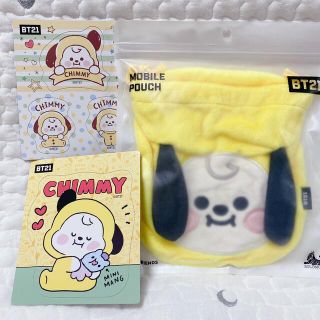 ボウダンショウネンダン(防弾少年団(BTS))のBTS　BT21　チミー　ジミン　巾着　マグネット　セット売り(ポーチ)