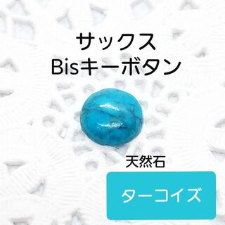 天然石【ターコイズ 】サックスBisキーボタン(サックス)